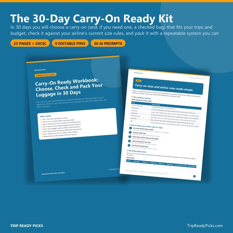 The 30-Day Carry-On Ready Kit